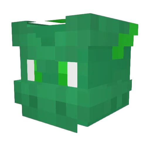 DaPrimeAtce Minecraft avatar head, 3D render