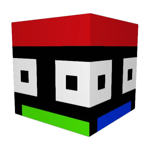 DaPro1306 Minecraft avatar head, 3D render