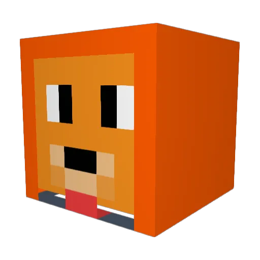DaPug_YT Minecraft avatar head, 3D render