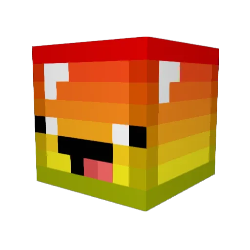 DaPurpleDiamond Minecraft avatar head, 3D render