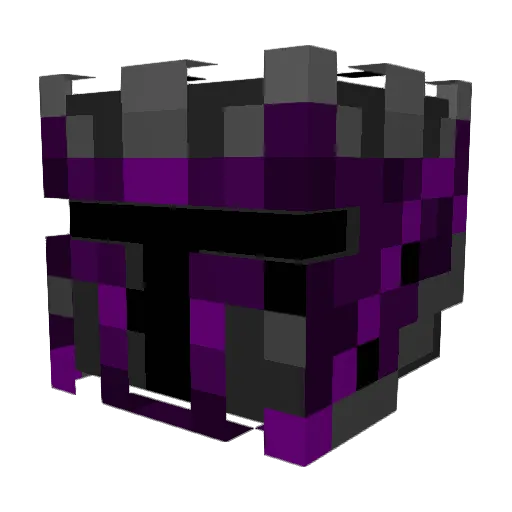 DaPurpleDodo Minecraft avatar head, 3D render