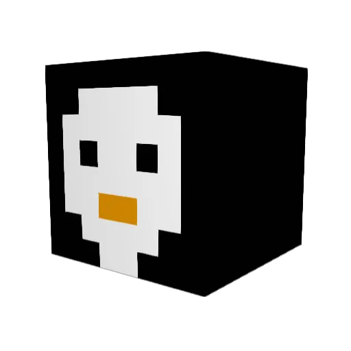 DaR34da Minecraft avatar head, 3D render