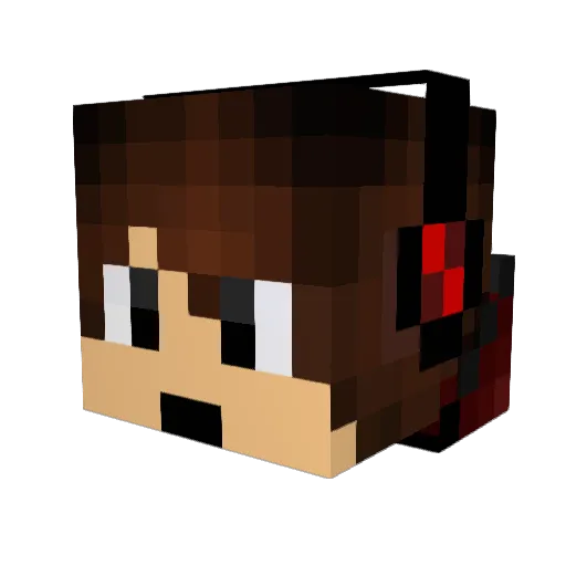 DaRcKMEB Minecraft avatar head, 3D render