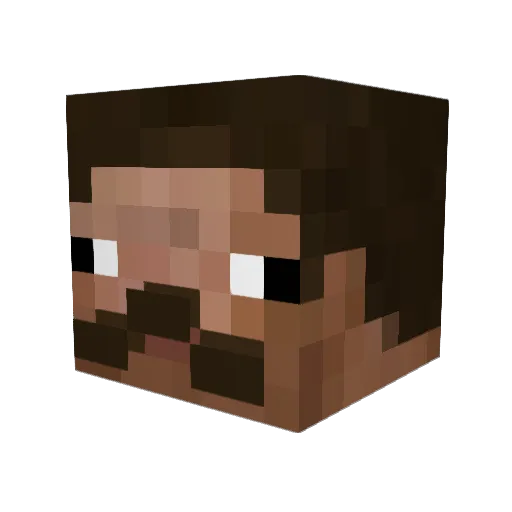 DaRealBeefy Minecraft avatar head, 3D render