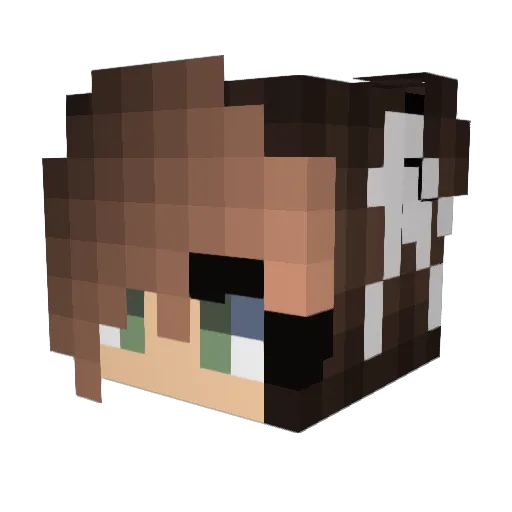DaRealCheese Minecraft avatar head, 3D render