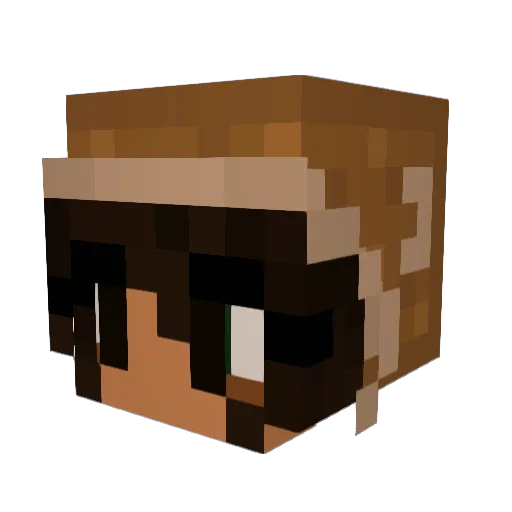 DaRealSlugShady Minecraft avatar head, 3D render