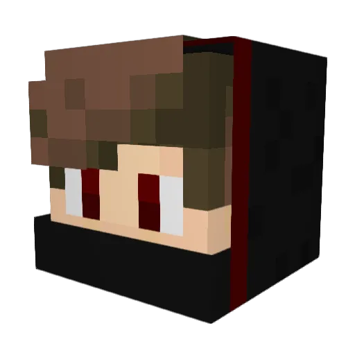 DaReal_One Minecraft avatar head, 3D render