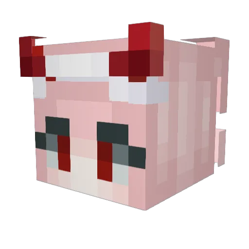 DaRickardo Minecraft avatar head, 3D render