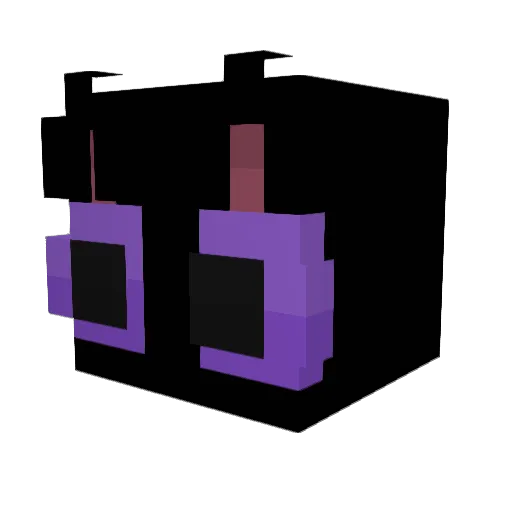 DaRicken Minecraft avatar head, 3D render