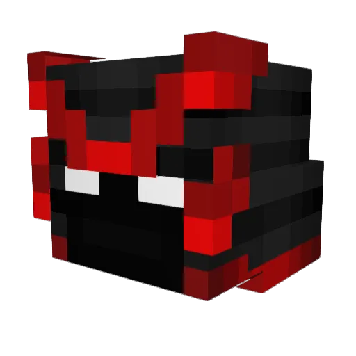 DaRkPuppy10 Minecraft avatar head, 3D render