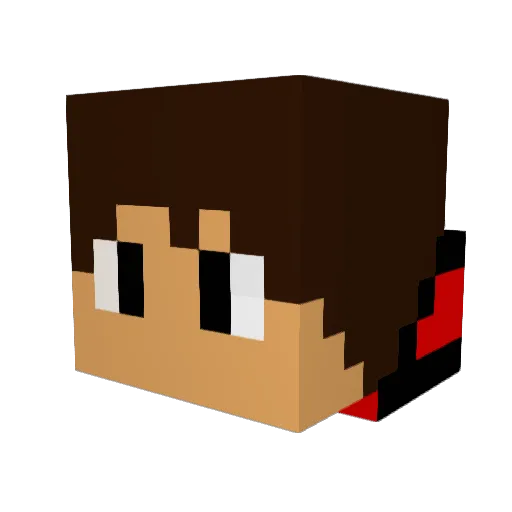 DaRkS_PVP Minecraft avatar head, 3D render