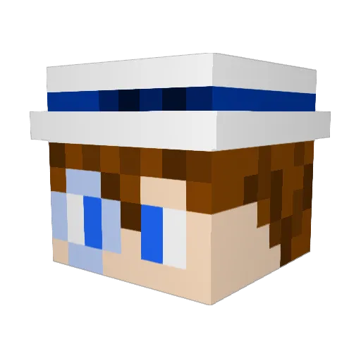 DaRlIngcr7 Minecraft avatar head, 3D render