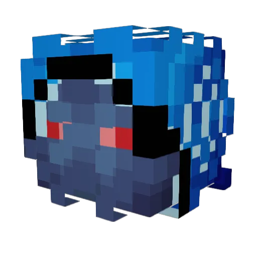 DaRnBplayer Minecraft avatar head, 3D render
