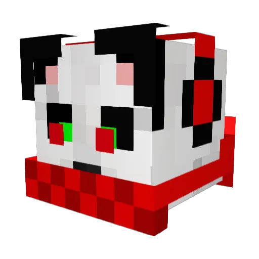 DaRussianTimmy Minecraft avatar head, 3D render