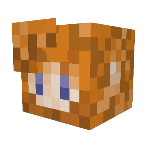 DaSani Minecraft avatar head, 3D render