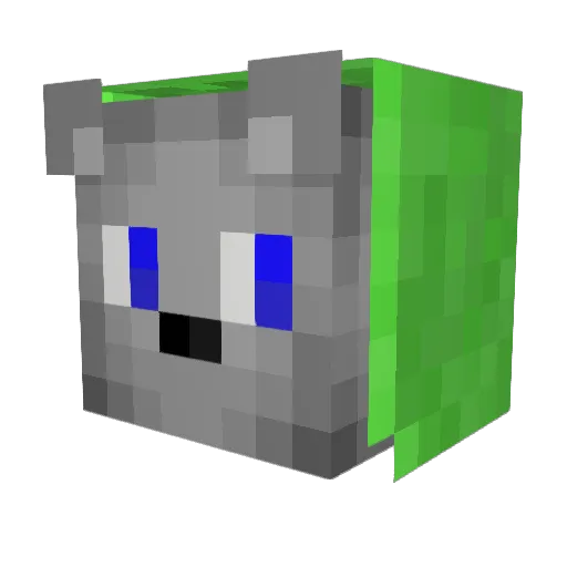 DaSaz Minecraft avatar head, 3D render