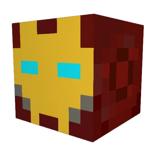 DaScorpion Minecraft avatar head, 3D render