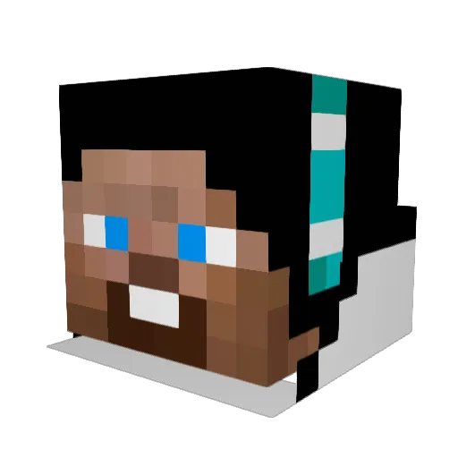 DaSoXDE Minecraft avatar head, 3D render