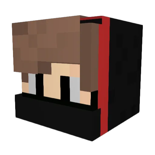 DaStauber Minecraft avatar head, 3D render