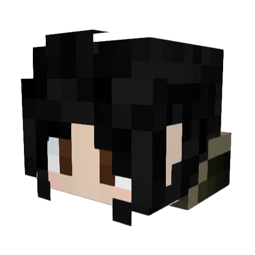 DaStuff Minecraft avatar head, 3D render