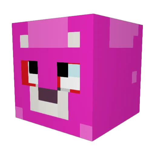 DaTBOI5 Minecraft avatar head, 3D render