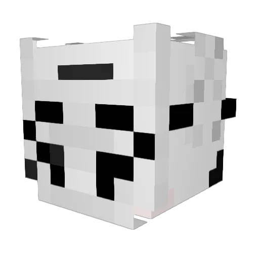 DaTTee Minecraft avatar head, 3D render