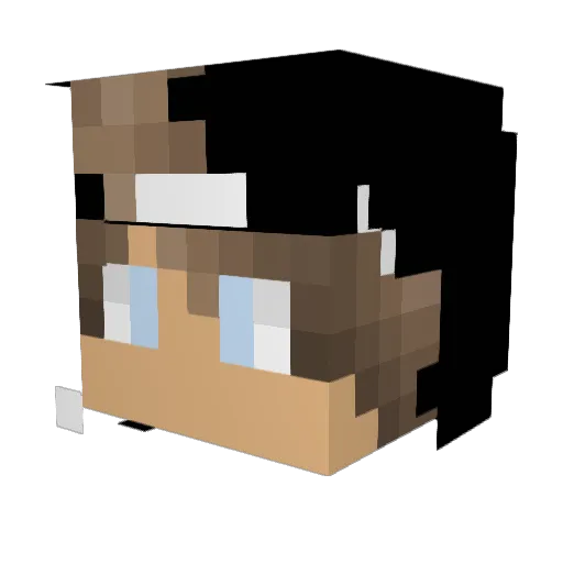 DaT_BullZ Minecraft avatar head, 3D render