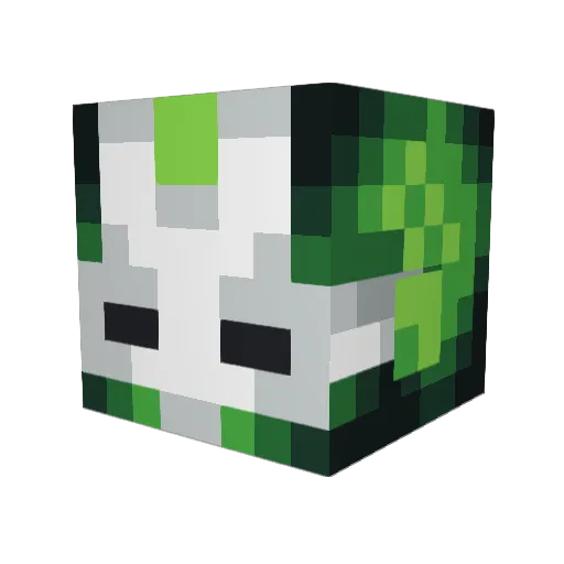 DaT_DoDo Minecraft avatar head, 3D render