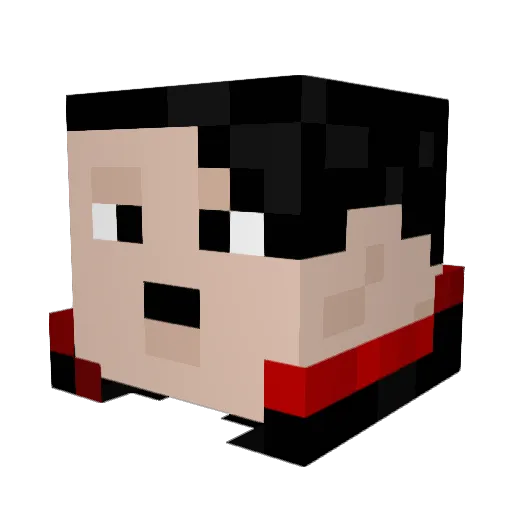 DaTbOiSpEnCeR Minecraft avatar head, 3D render