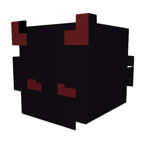 DaTommo Minecraft avatar head, 3D render