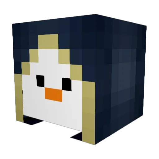 DaTrip Minecraft avatar head, 3D render