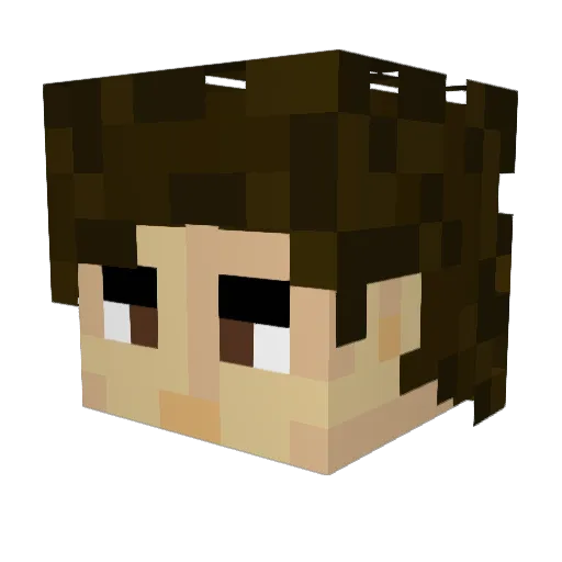 DaTrueLovinIt Minecraft avatar head, 3D render