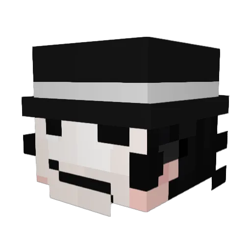 DaVanee_ Minecraft avatar head, 3D render