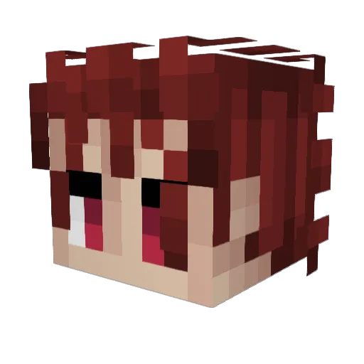 DaViking1 Minecraft avatar head, 3D render