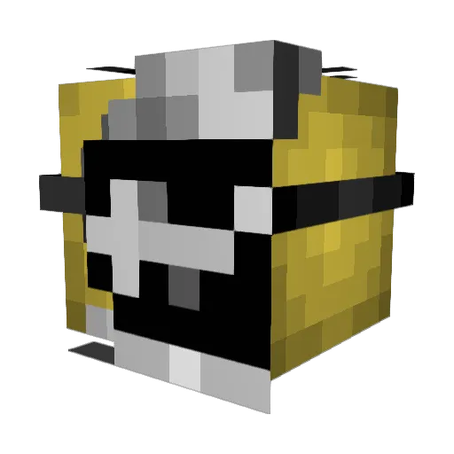 DaVilagerGamer2 Minecraft avatar head, 3D render