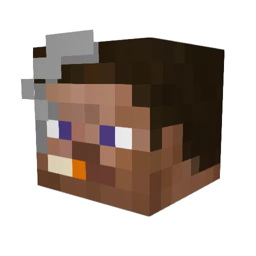 DaVinci6969 Minecraft avatar head, 3D render