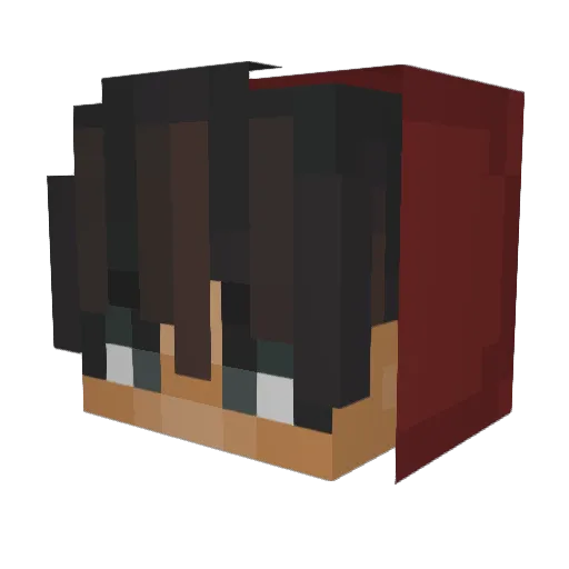 DaWalkin Minecraft avatar head, 3D render