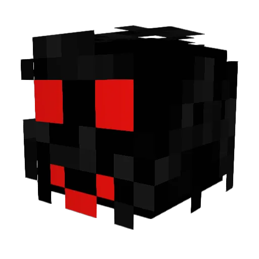 DaWePro Minecraft avatar head, 3D render