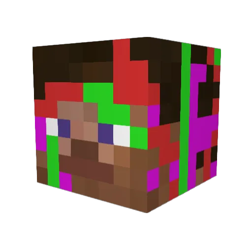 DaWhistleGoWooo Minecraft avatar head, 3D render