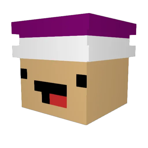 DaWirdErHart187 Minecraft avatar head, 3D render