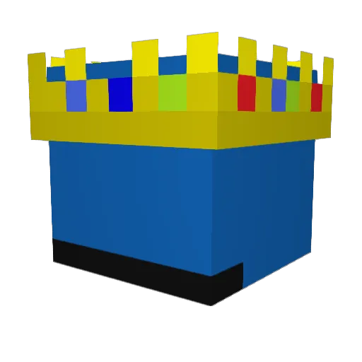 DaXyYT Minecraft avatar head, 3D render