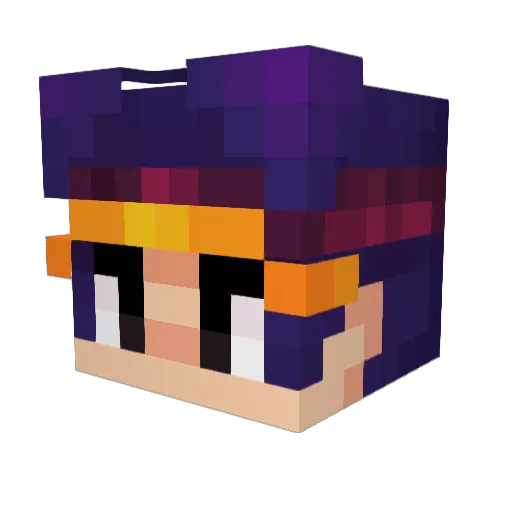 DaYeeMan Minecraft avatar head, 3D render