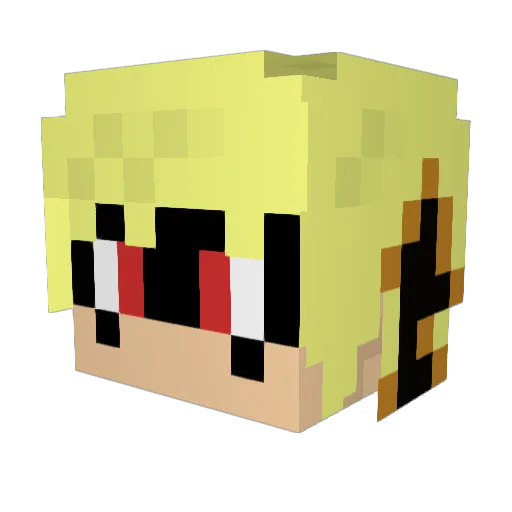 DaYellowJacket Minecraft avatar head, 3D render