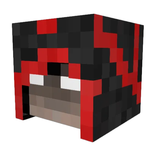 DaZMupp Minecraft avatar head, 3D render
