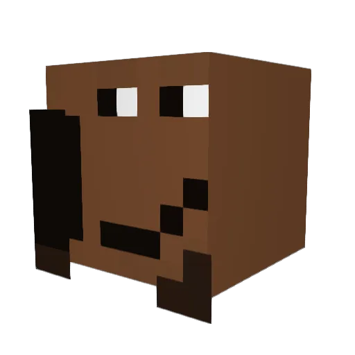 DaZupa05 Minecraft avatar head, 3D render