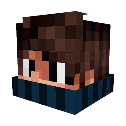 DaZzEr_2000 Minecraft avatar head, 3D render