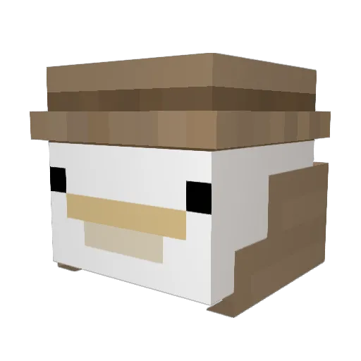 Da_Alfons Minecraft avatar head, 3D render