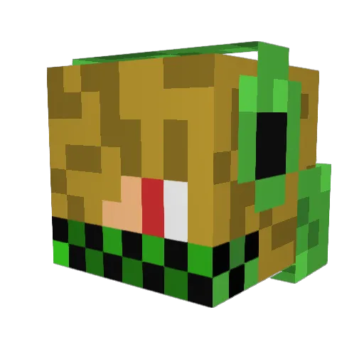 Da_Anton123 Minecraft avatar head, 3D render