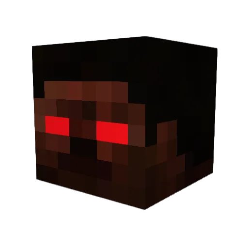 Da_Bigmann Minecraft avatar head, 3D render