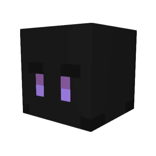 Da_Black Minecraft avatar head, 3D render